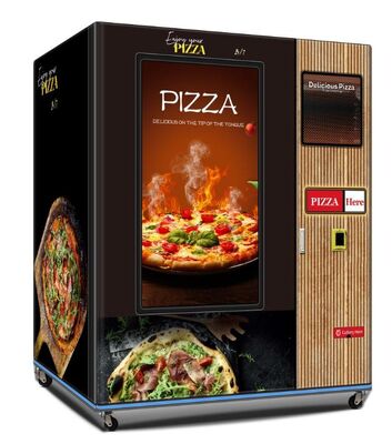 Haloo 55-inch Touchscreen Fresh Pizza Vending Machine Color-coated Steel Panel Foam