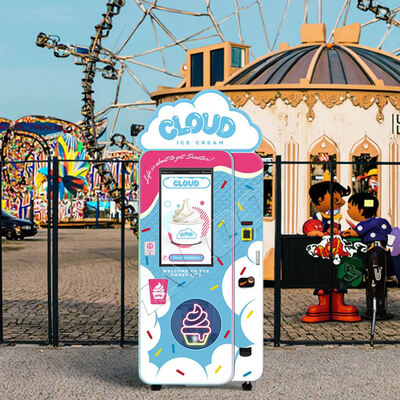 دستگاه های فروش بستنی هالو با لایت باکس بالا و کاهنده دنده کرم، کمپرسور Embraco 1.5P وارداتی از برزیل