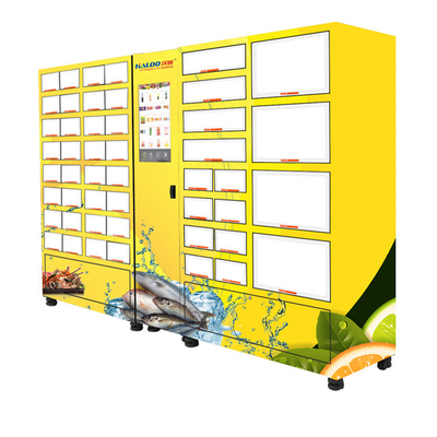 دستگاه فروش کابینت یخچال دار غذای دریایی گل گوشتی با اندازه کمد سفارشی
