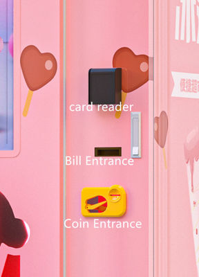 دستگاه فروش بستنی نرم بیرون از منزل کاملاً اتوماتیک هالو با صفحه لمسی 32 اینچی و عملکرد تمیز کردن خودکار